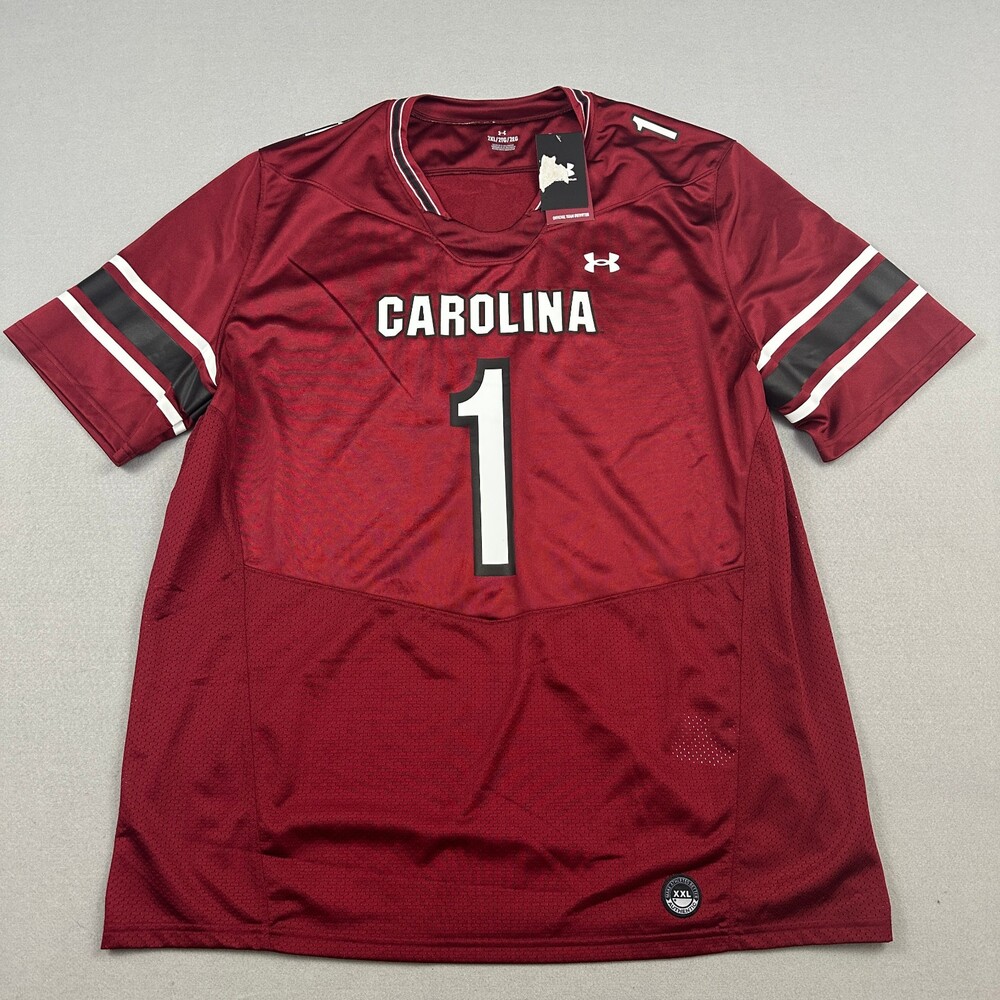 South Carolina Gamecocks Jersey Men 2XL Garnet Under Armour Football #1 XXL